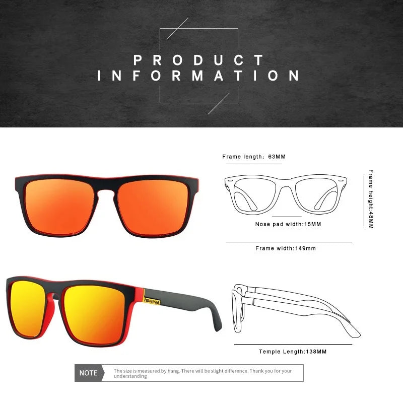 Fashion Square Vintage Polarized Sunglasses