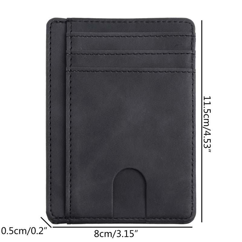 Thin Men Leather Credit Card Holder