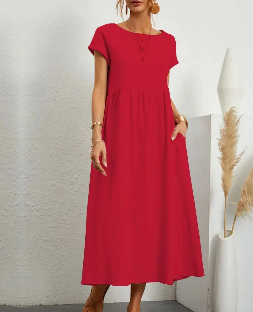 Comfortable Loose Pocket Long Dress