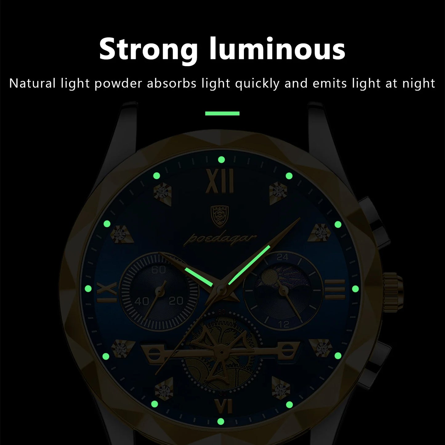 Luxury  Waterproof Men  Steel Watches