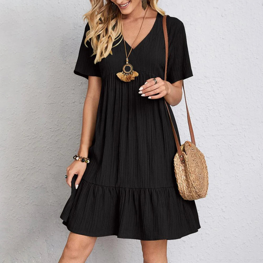 Womens Short Sleeve  Dress