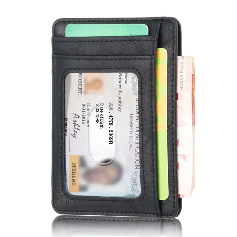 Thin Men Leather Credit Card Holder